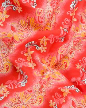 Polynesian fabric ANOE Red - Tissushop